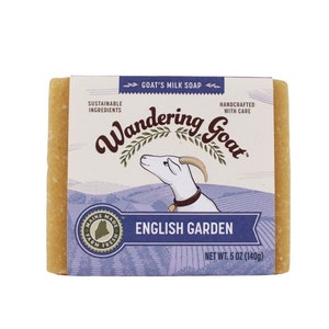 Lavender & Rose Goat Milk Soap (English Garden)