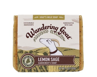 Gardener's Soap Lemon Sage Goat Milk Soap