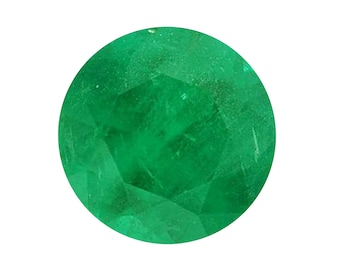 Loose Emerald Round Cut Natural Colombian Emerald Stones 1.75mm - 4.00mm Green Loose Gemstones