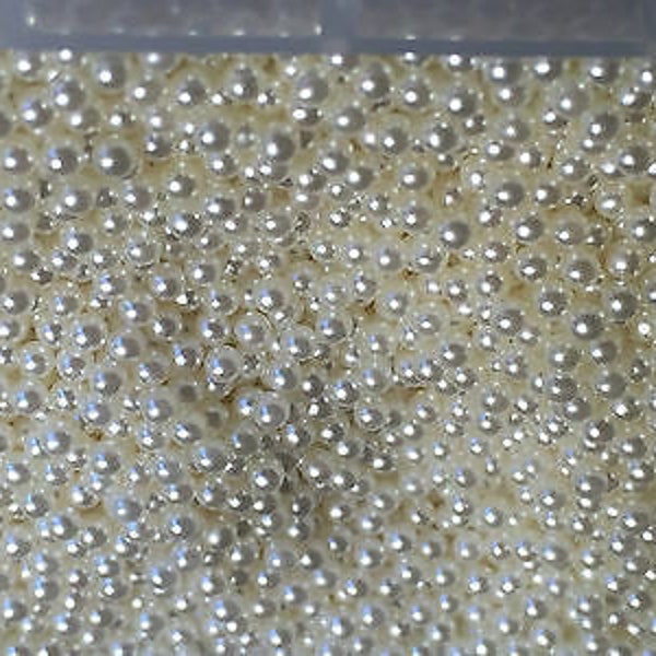 Vintage 2mm Round Undrilled Ivory Seed Pearls Amazing Value Discount Available Extremely Popular Gemstones For Jewellery Repair