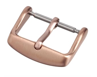sourcing map Cinturino di ricambio per orologio, fibbia in acciaio inox 316 lucidato, colore nero, per cinturini da 20 mm di larghezza