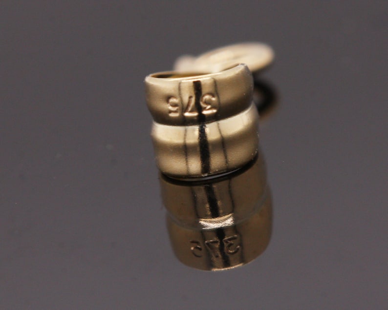 Solid 9ct Yellow Gold Smooth Grooved Pendant Bail Bale With Etsy UK