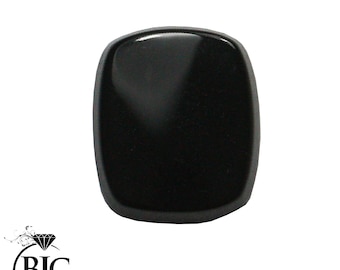 Loose Black Onyx Cushion Cut Natural Untreated Onyx Stones AAAA Grade 12mm x 10mm 2.50ct