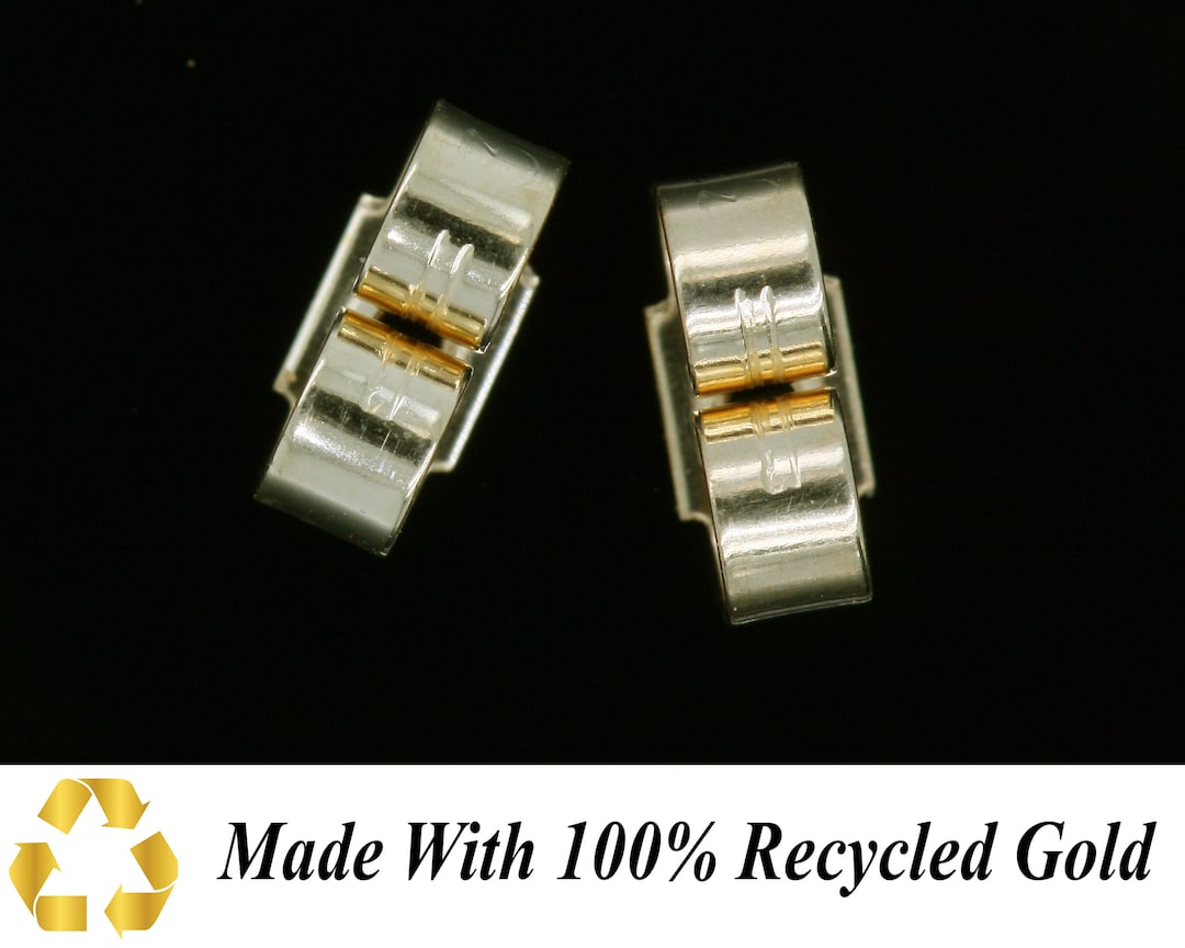 Large 6.5mm 375 9ct Yellow Gold Earring Backs Scrolls Etsy UK