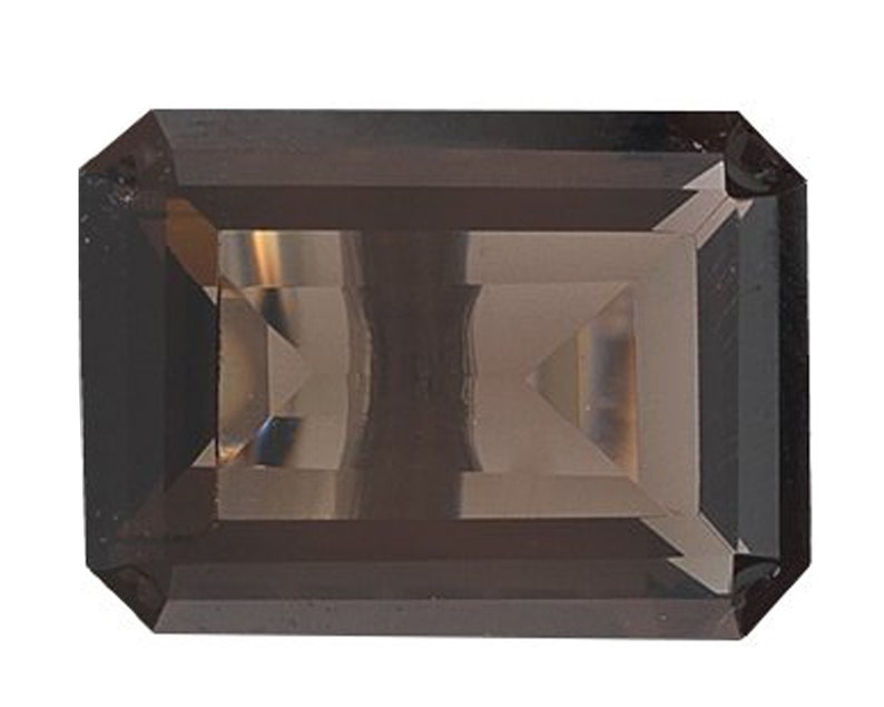 BJC® Loose Natural Emerald Cut Smoky Smokey Quartz Stones 6mm | Etsy