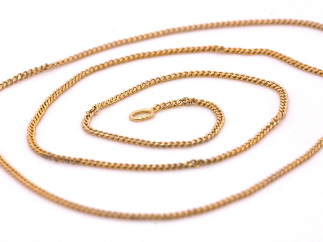 9ct Yellow Gold Solid Gold Pendant Necklace Curb Chain 16 Etsy UK