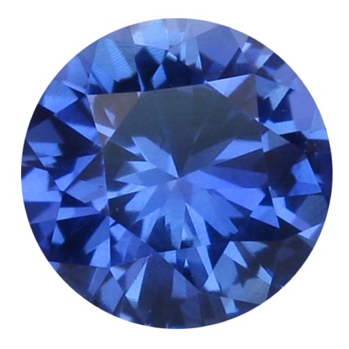 2mm - 8mm Real Russian Synthetic Lab Blue Sapphire AAAA Round Loose Gem 