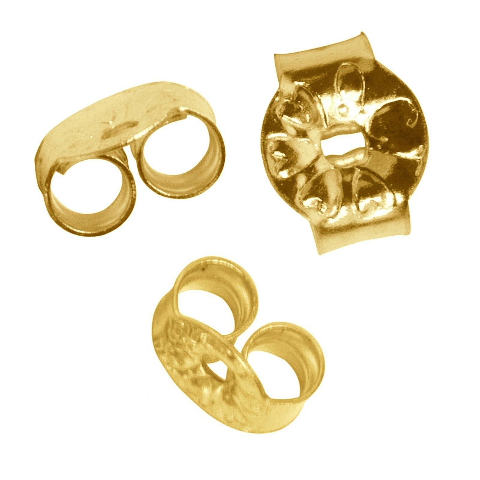 X small 3.8mm 375 9ct yellow gold earring backs scrolls Etsy