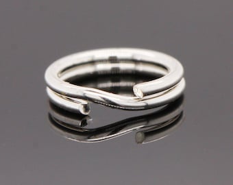 6mm 925 Solid Sterling Silver Split Rings Ring For Fitting Charms & Pendants High Quality British Made Jewellery Findings