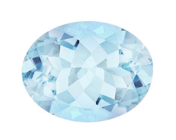 Loose Aquamarine Oval Cut Natural Untreated Aquamarine Stones AAA