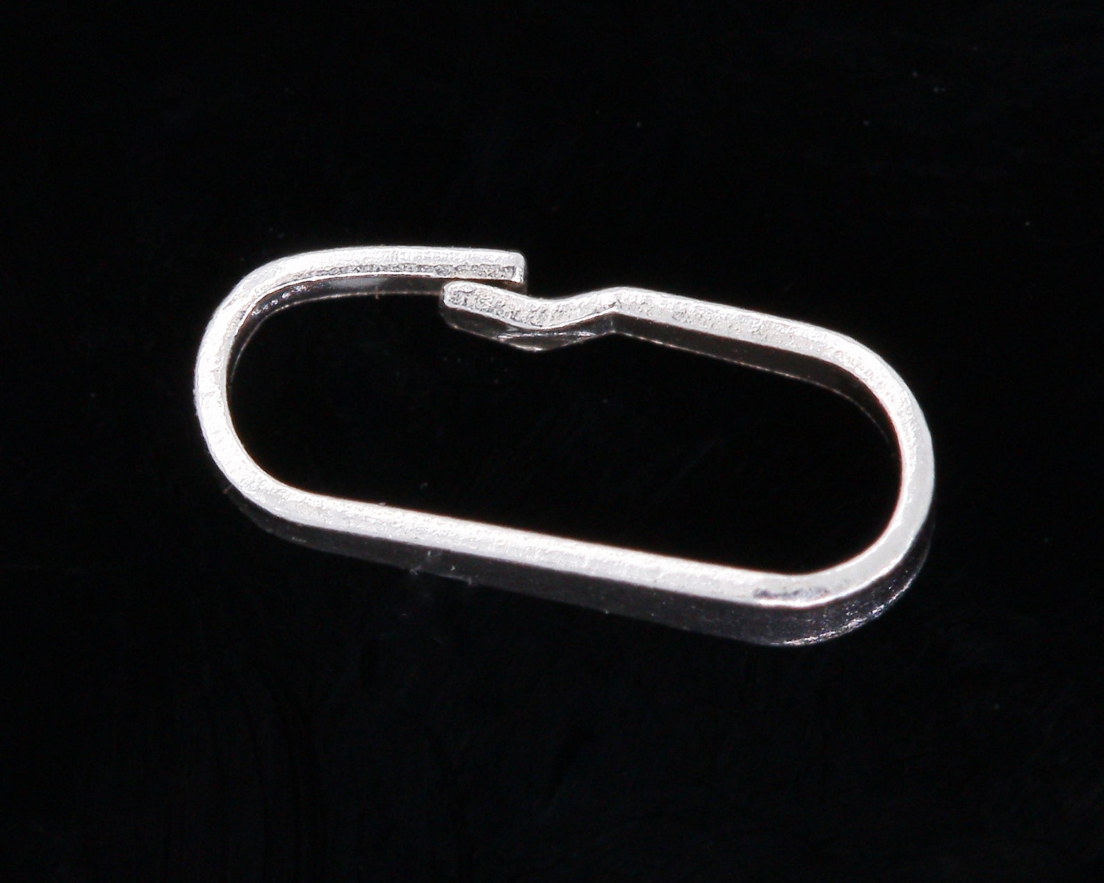 Solid Sterling Silver 925 Flat Plain Pendant Bail Bale With Etsy