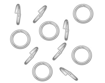 Solid Sterling Silver Jump Rings 3,4,5,6,7,8,9,10 mm