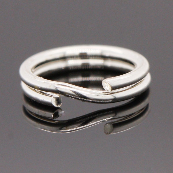 5mm 925 Solid Sterling Silver Split Rings Ring For Fitting Charms & Pendants High Quality British Made Jewellery Findings