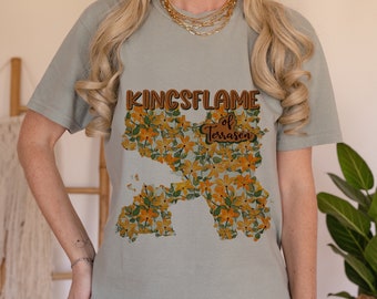 Throne of Glass Kingsflame Flower TShirt Aesthetic | Eretia Map with Terrasen Graphic | Sarah J Maas Merch