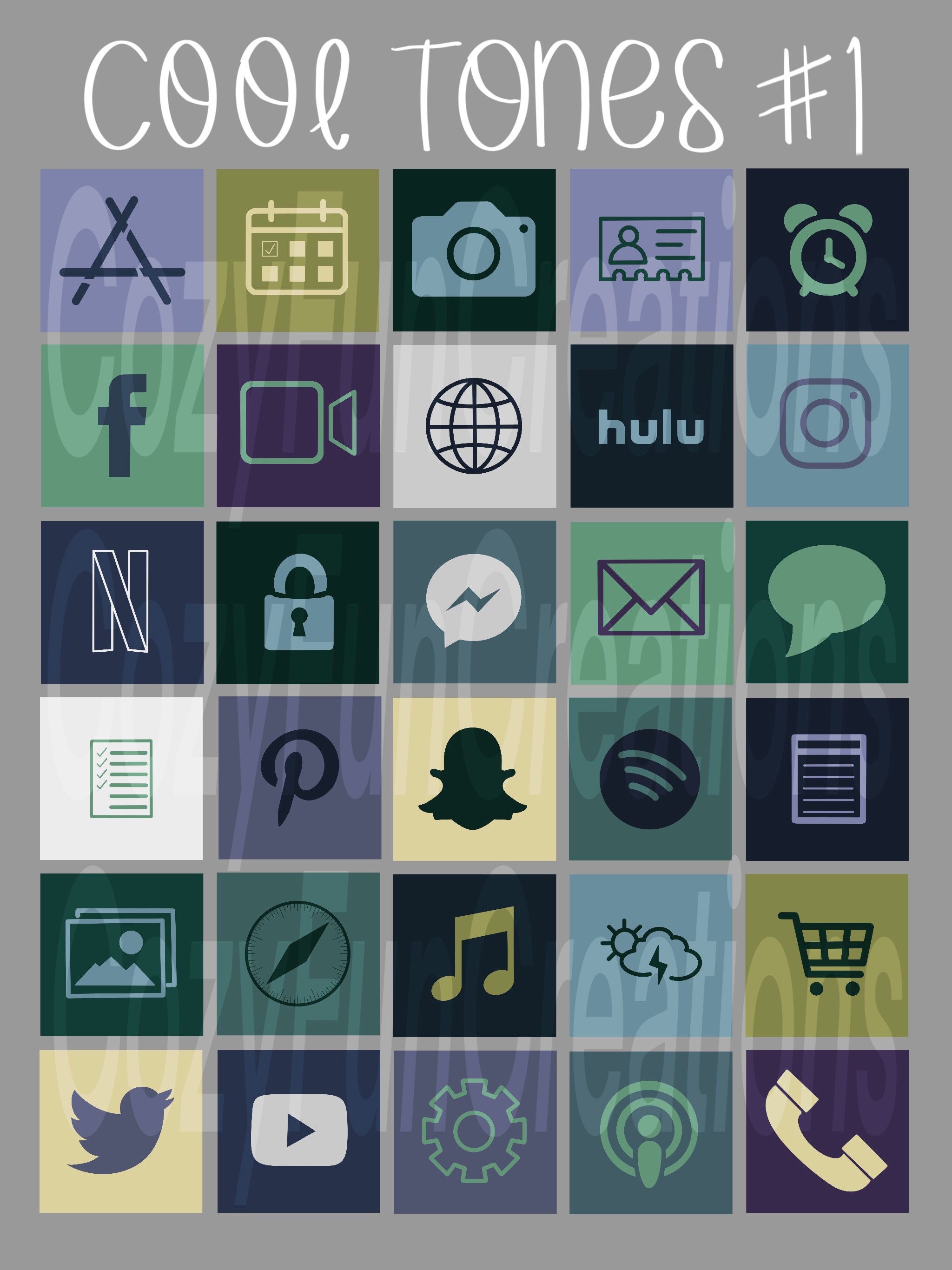 shortcuts icons aesthetic