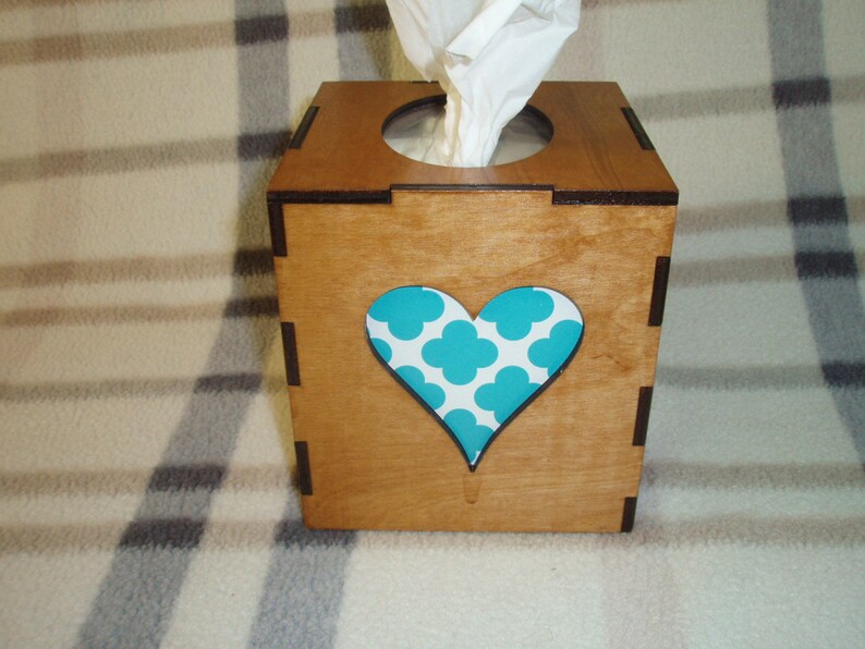 Lasercut Tissue Box Cover Card Player Theme Etsy