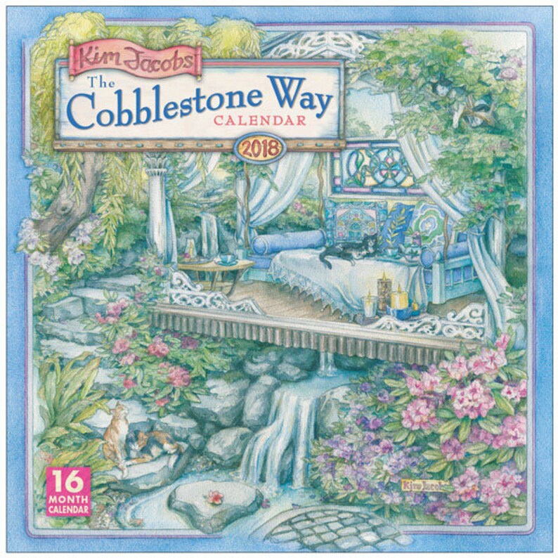 The Cobblestone Way Calendar by Kim Jacobs 2018 Etsy