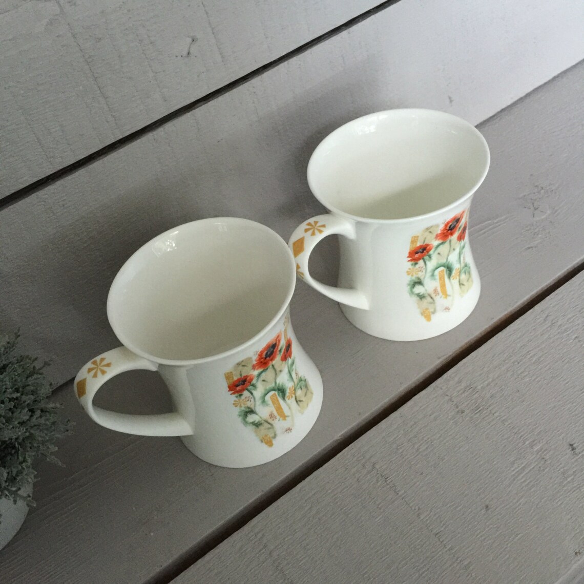 Bone China Mugs Hudson Middleton Coffee Mugs English China Etsy