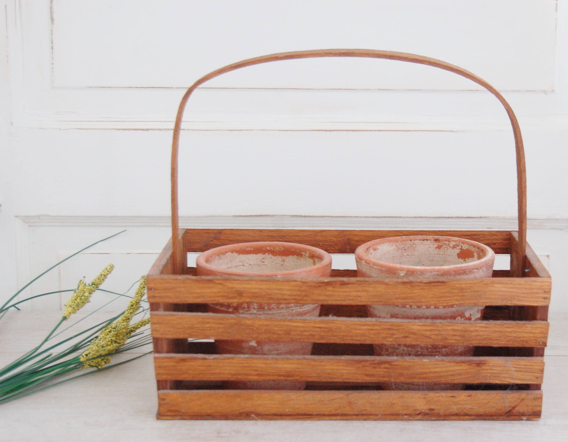 Wood Storage Basket Rustic Wood Basket Wooden Tote Etsy