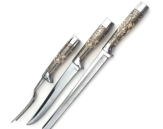 Carvel Hall Vintage Carving Set Carvel Hall by Briddell Etsy