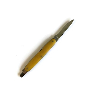 Antique Early Plastic Gentleman’s Folding Knife for Repair or Parts, I XL Cerrce Wostenholm Sheffield England, Vintage Nail Tool,