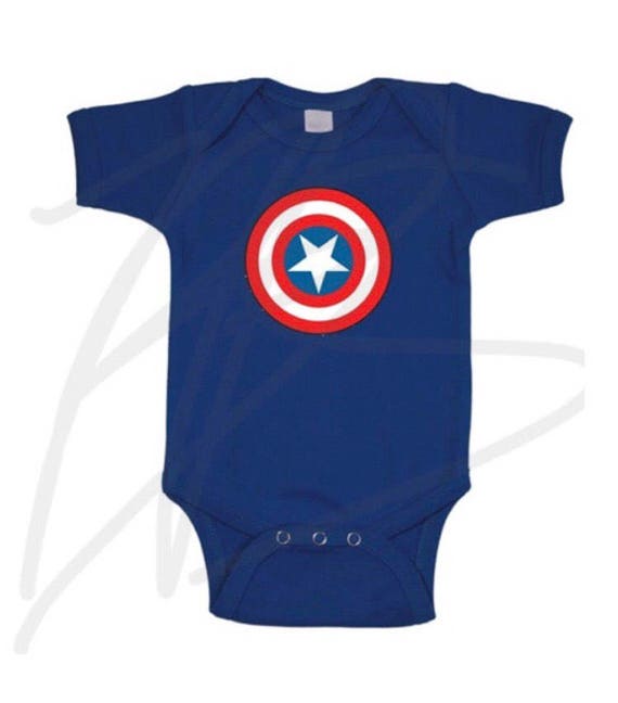 captain america baby onesie