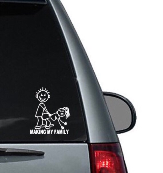 Making my family decal for car laptop 