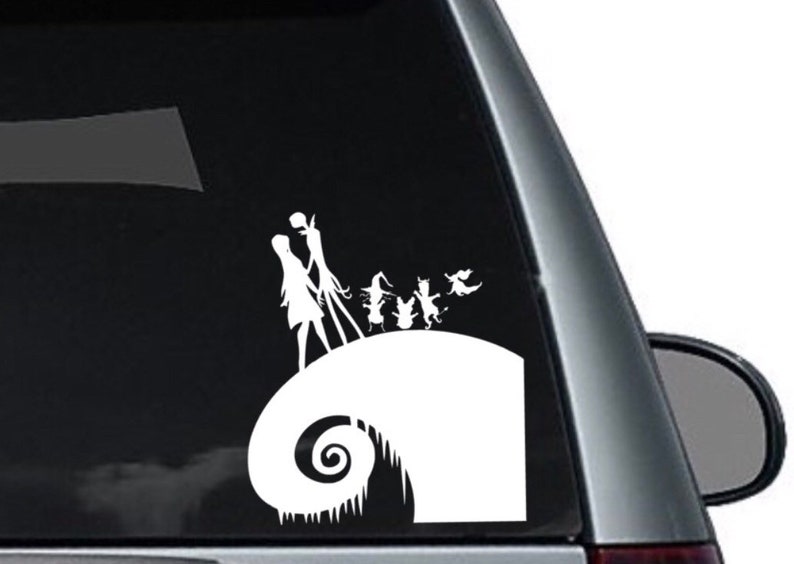 The nightmare before christmas family decal jack and sally image 0