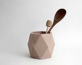 ORE IN PINK | Geometric Concrete Vase - Planter - Pot - Utensil Holder