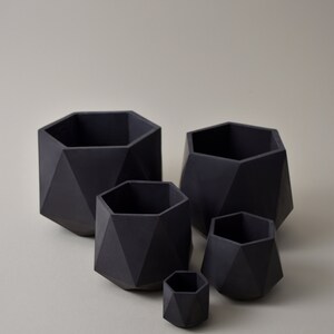 HORTUM FIVE | Set of 5 Concrete planters - Plant Pot