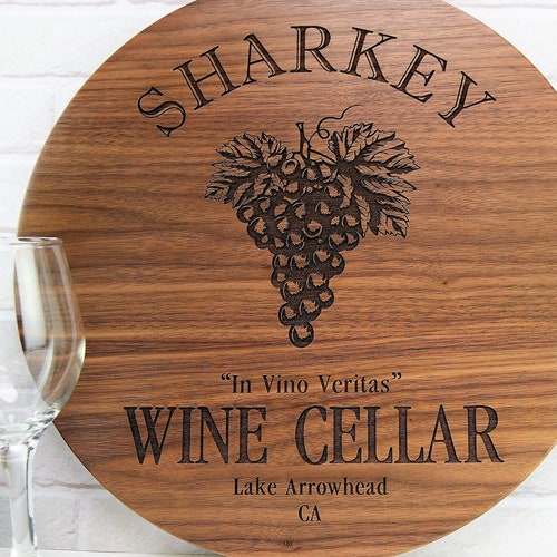 Custom Wine Cellar Sign Etsy