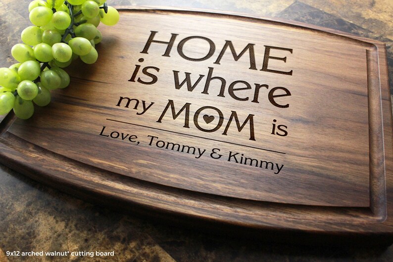 Personalized Engraved Cutting Board for Mom on Mother's Etsy