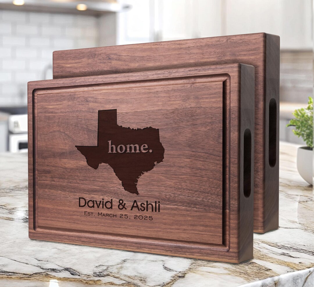 Chopping Block Customized Handmade Chopping Block Personalized State Silhouette Design #602 ...