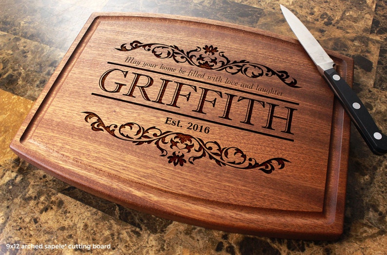 Award Engraved Cutting Board Corporate Gift Monogrammed Cutting Board Couple Wedding Personalized Cutting Board Custom Cutting Board