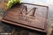 Handmade Cutting Board Personalized Classic Monogram Design #003-Wedding & Anniversary Gift for Couples-Housewarming and Closing Present 