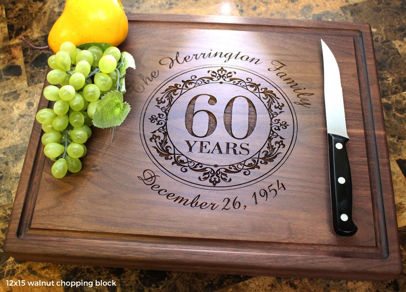 Personalized Engraved Cutting Board Custom Anniversary Etsy
