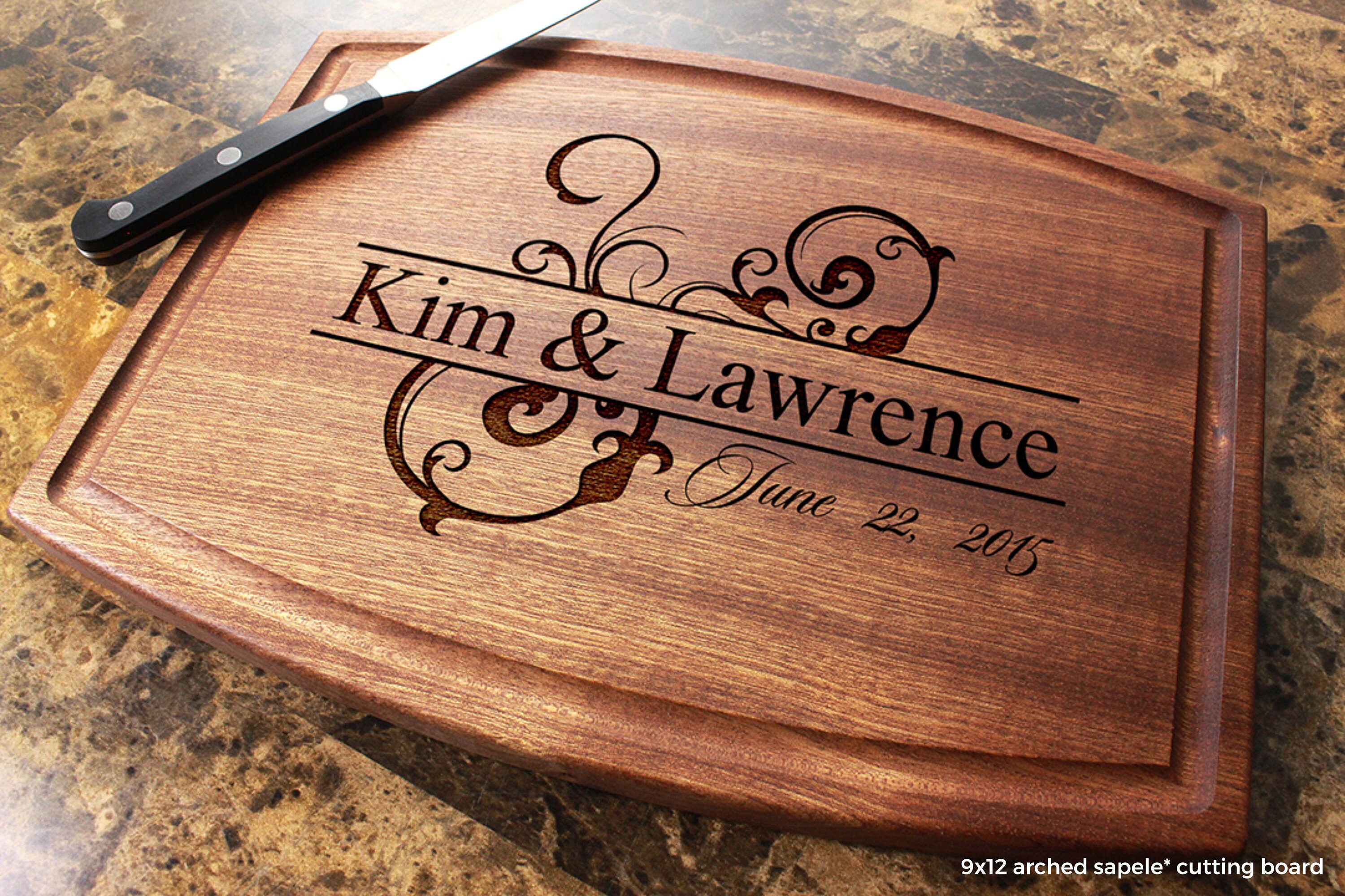 Personalized Engraved Cutting Board Wedding Anniversary Etsy