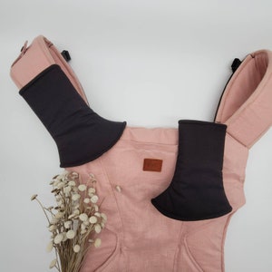 Curved Drool Pads, Solid Black Cotton. Curved Pads Fits Artipoppe, Tula Explore, FTG, Standard, Toddler, Happy Baby and Most Other Brands.