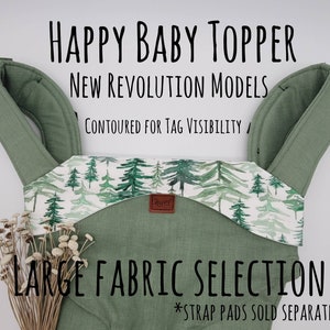 Happy Baby Carrier Revolution Front Facing Protective Topper Fits New Revolution Models (Spring 2022 production) Large fabric selection!