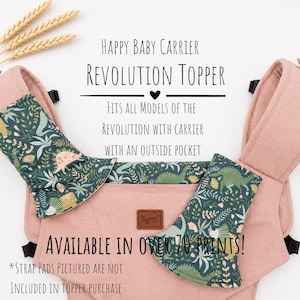 Happy Baby Revolution Protective Headrest Cover. Fits Older Models of the Revolution. Customized Options with Large fabric selection!
