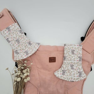 Curved Pads, Elephants and Florals. Lined in Waterproof PUL.  Fits Happy, Tula, Happy, Sakura Bloom, Artipoppe, Ergo and Many Other Brands.