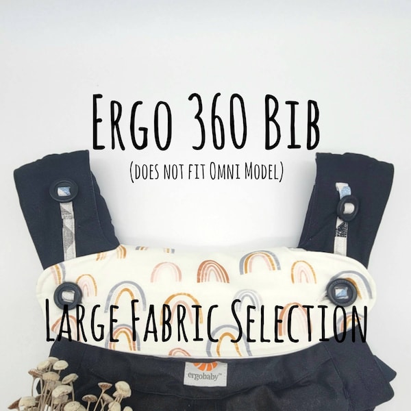 Ergo 360 Front Facing Headrest Cover. Secures to carrier in 4 points, Sleek Design. Large fabric selection!