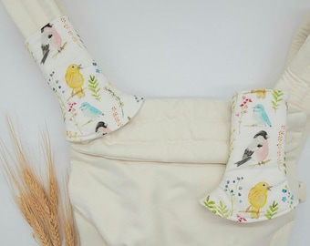 Baby Carrier Strap Protectors Bird Aviary Bloom Waterproof Drool Pads Fit Artipoppe Happy Tula WildBird Ergo Lillebaby Babycarrier Suck Pads
