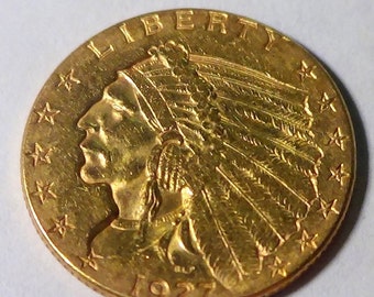 Indian Head Gold Coin Etsy