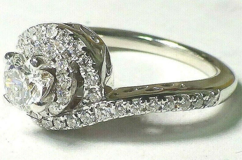 Tolkowsky Diamond Engagement Ring 14K White Gold KAY JEWELERS | Etsy