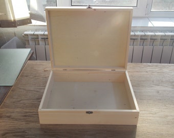 Wood Memory Boxes - XL Size - Wood Box, Keepsake Box, Memory Box, Storage Box, XL Wood Memory Box 15.74"X11.81"X3.93"/40x30x10cm