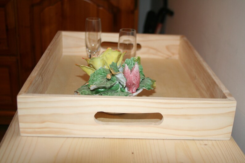 Untreated Wood Trayunfinished Wood Traydecoupage Wood Traypine Tree