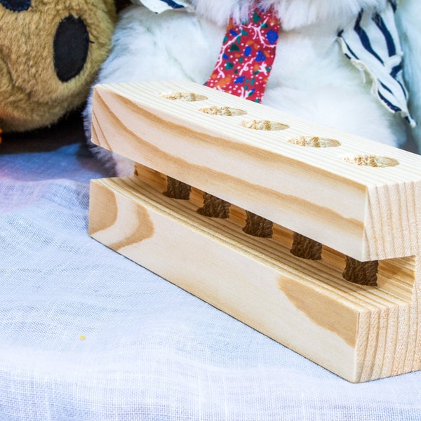 Test tube stand / Wooden Test Tube