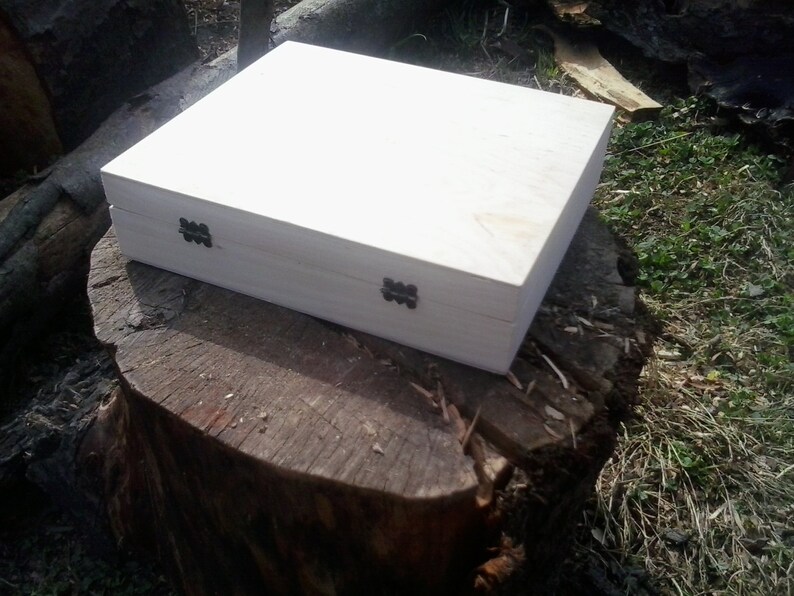 Big Unfinished Wood Box/treasure Chest / Etsy