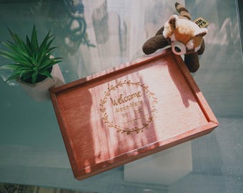 Personalized Wooden Baby Memory Box: Engraved Birth Stats Gift